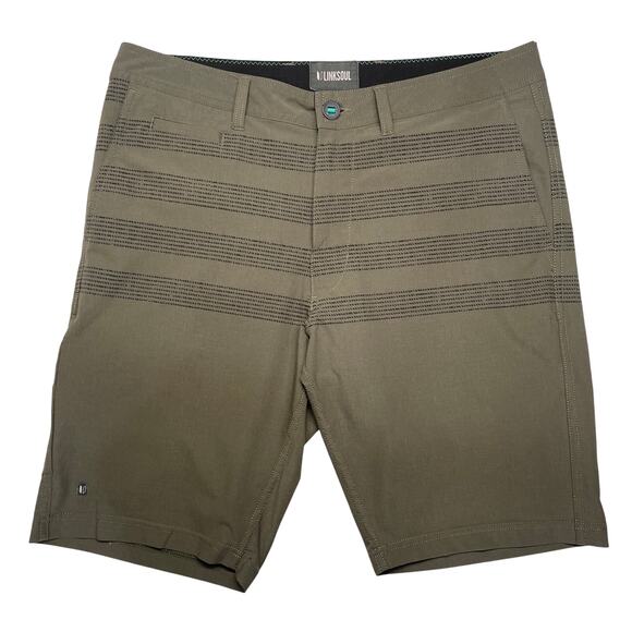 LinkSoul Other - Linksoul Men’s Boardwalker Flat Front Golf Hiking Travel Shorts Size 34